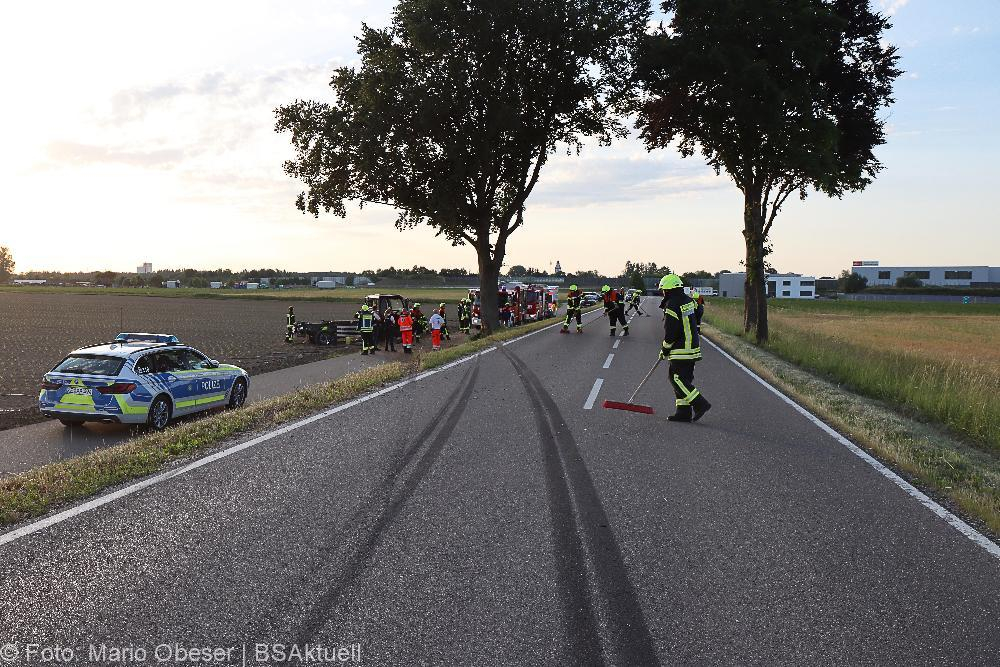 Unfall Kleinlaster Großkötz Bubesheim 15062022