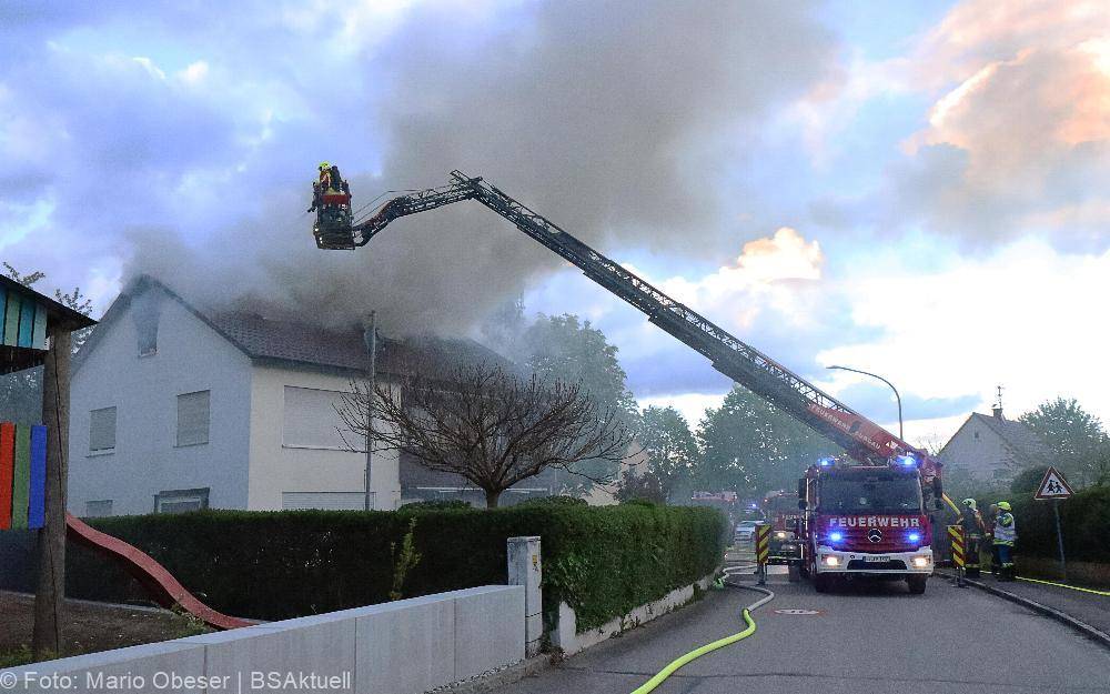 Brand Dachgeschosswohnung Offingen