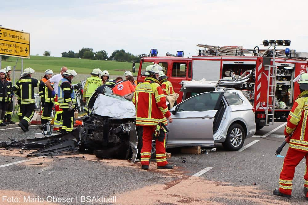 Unfall Ziemetshausen B300 06092022