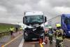 Unfall A8 Leipheim Lkw 17052021 