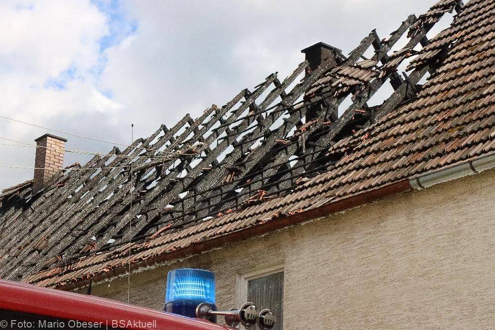 Brand eines Bauenhauses in Jettingen