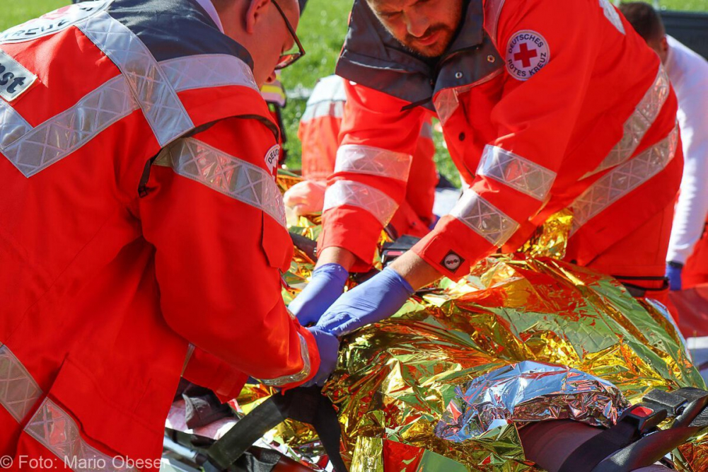 Große Katastrophenschutz-Übung bei Firma Rigdon in Günzburg