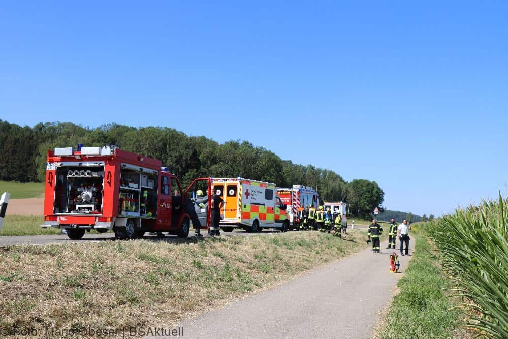 Unfall Aislingen - Weisingen 16072022