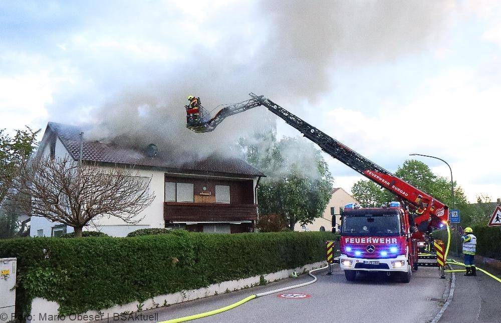Brand Dachgeschosswohnung Offingen