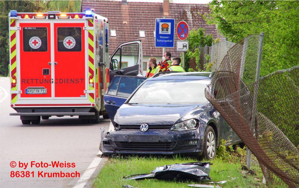 Unfall Krumbach am Freibad am 22.05.2021