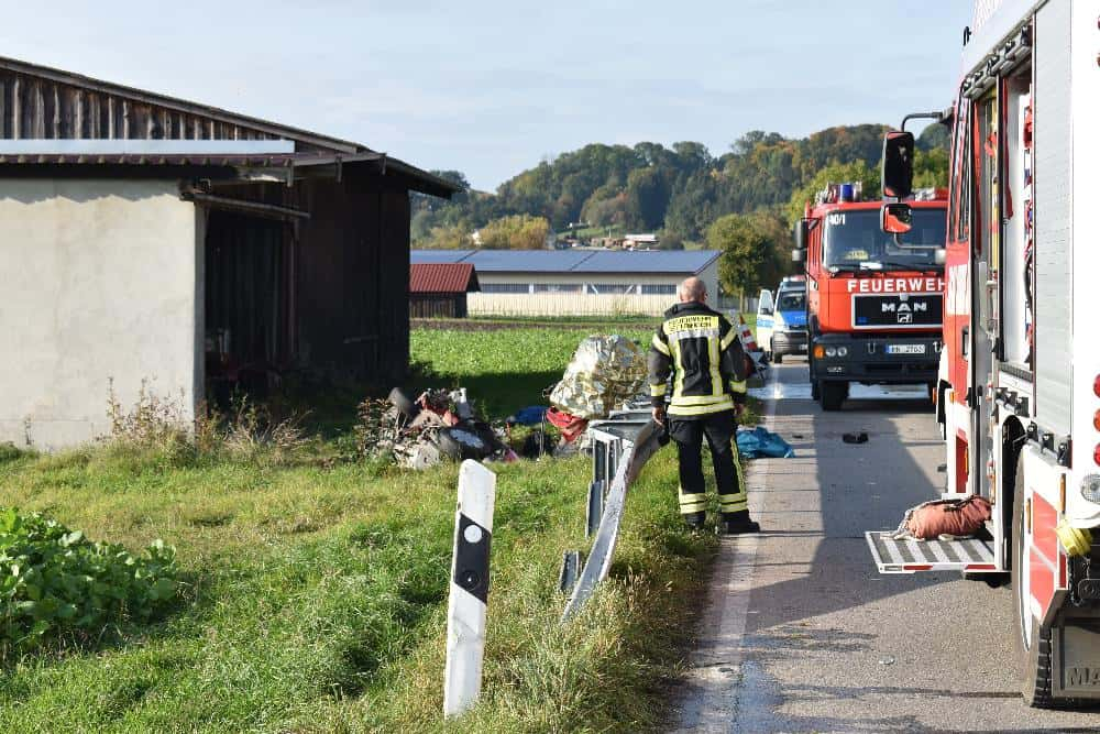 Unfall Tussenhausen Rammingen 06102022