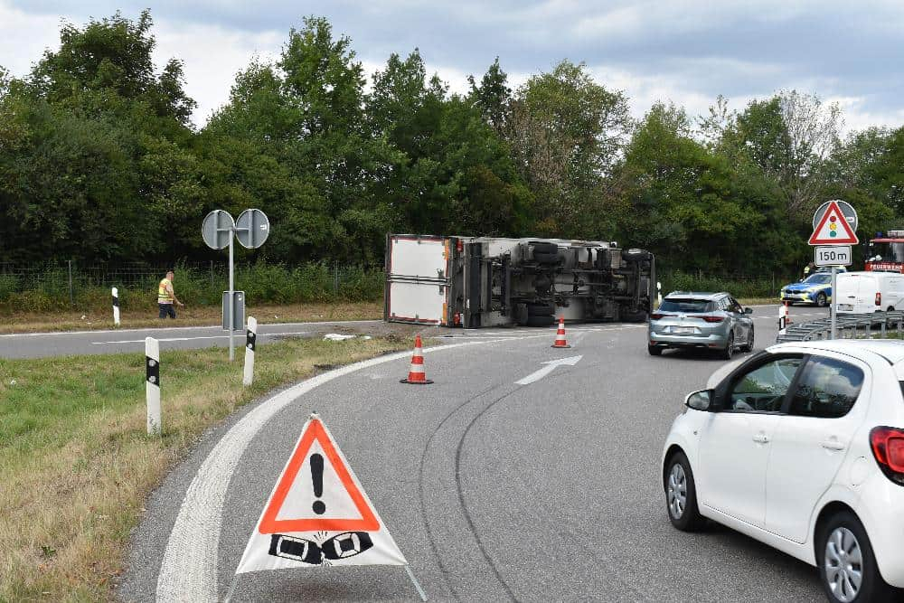 Lkw AS Bad Wörishofen kippt 27072022